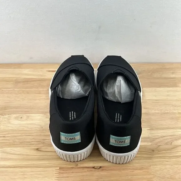 Toms Alpargata Indio Slip-On Sneakers - Black Canvas- Various Sizes- NIB - Picture 3 of 7